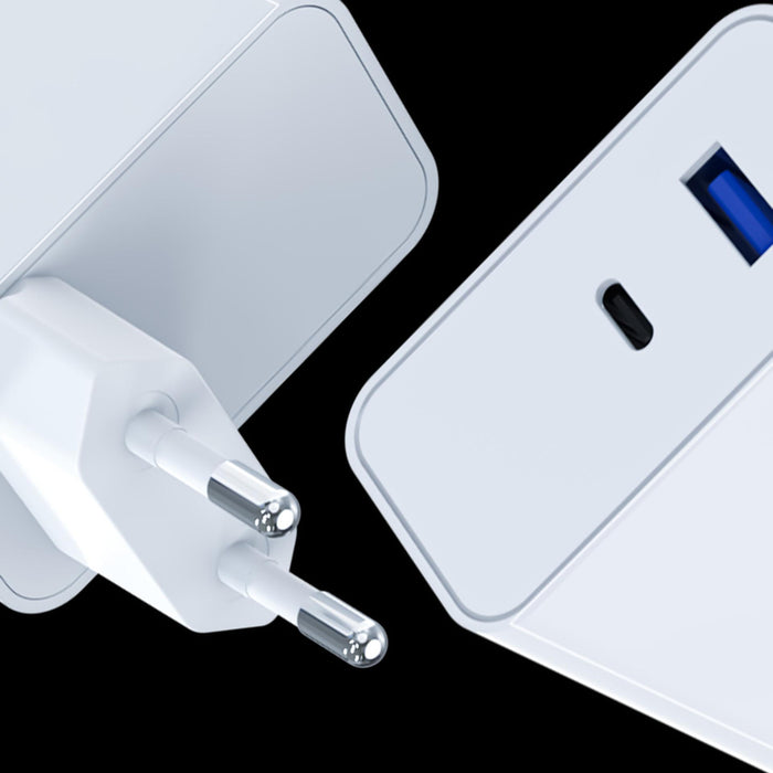 3mk FlowPower 45W 1A1C PD3.0 QC4+ Wall Charger - White
