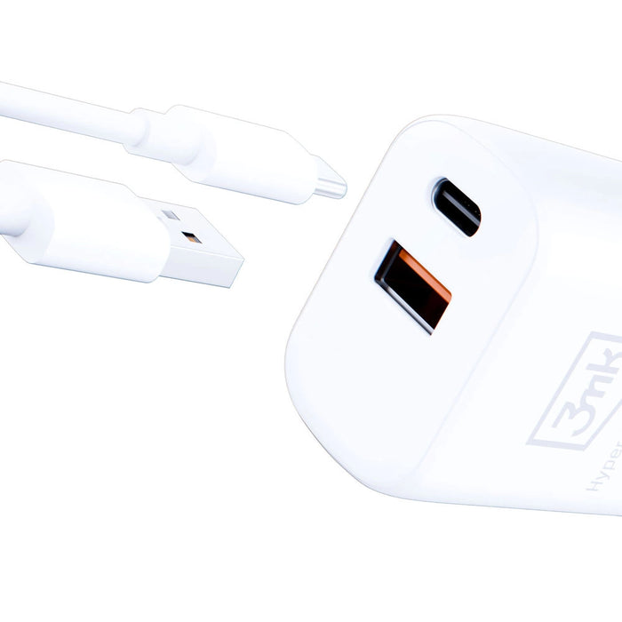 3MK HyperCharger 20W 1xUSB-C + 1xUSB-A PD / QC charger