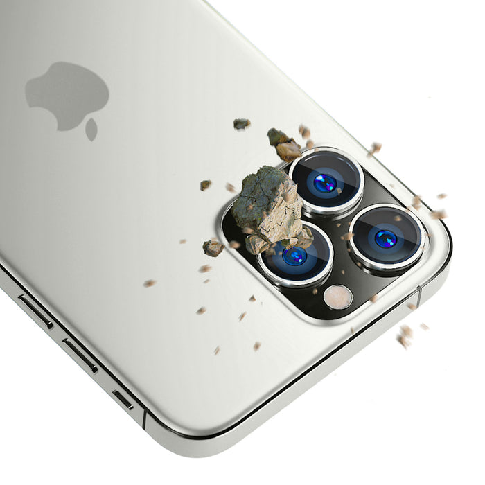 Camera Glass for iPhone 13 Pro Max / 13 Pro 9H for 3mk Lens Protection Pro Series Lens - Silver