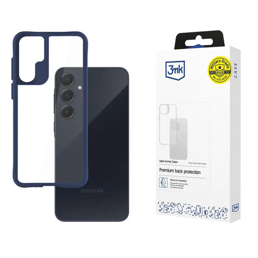 3mk Satin Armor Case+ Blue for Samsung Galaxy A55 5G - transparent - *Kategoria tymczasowa<<<HurtelXML