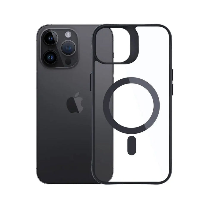 3mk Satin Armor MagCase with MagSafe for iPhone 14 Pro - Clear with Black Frame - *Kategoria tymczasowa<<<HurtelXML