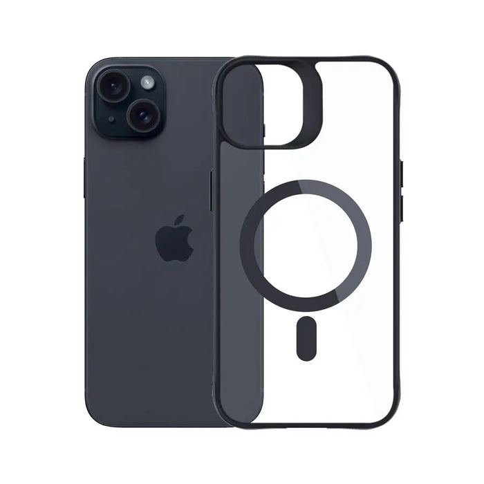 3mk Satin Armor MagCase with MagSafe for iPhone 15 - Clear with Black Frame - *Kategoria tymczasowa<<<HurtelXML
