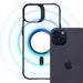 3mk Satin Armor MagCase with MagSafe for iPhone 15 - Clear with Black Frame - *Kategoria tymczasowa<<<HurtelXML