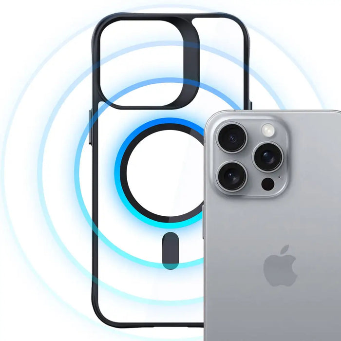 3mk Satin Armor MagCase with MagSafe for iPhone 16 Pro - Clear with Black Frame - *Kategoria tymczasowa<<<HurtelXML