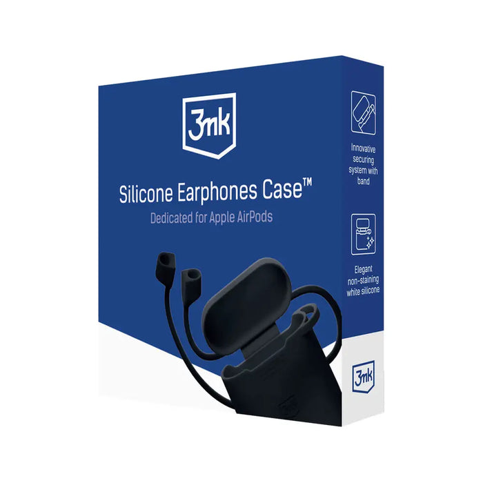 3mk Silicone AirPods Case for Apple AirPods 3rd gen. - black - *Kategoria tymczasowa<<<HurtelXML