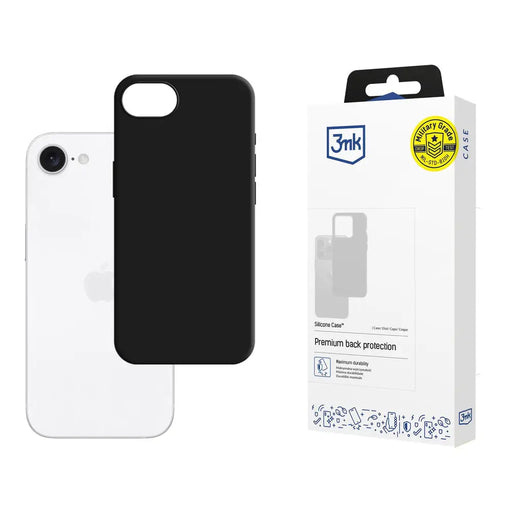 3mk Silicone Case for Apple iPhone 16e / SE 4 - Black - *Kategoria tymczasowa<<<HurtelXML