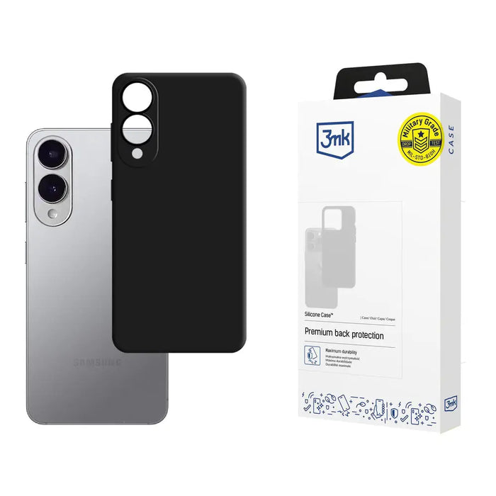 3mk Silicone Case for Samsung Galaxy S25 Edge - Black - *Kategoria tymczasowa<<<HurtelXML