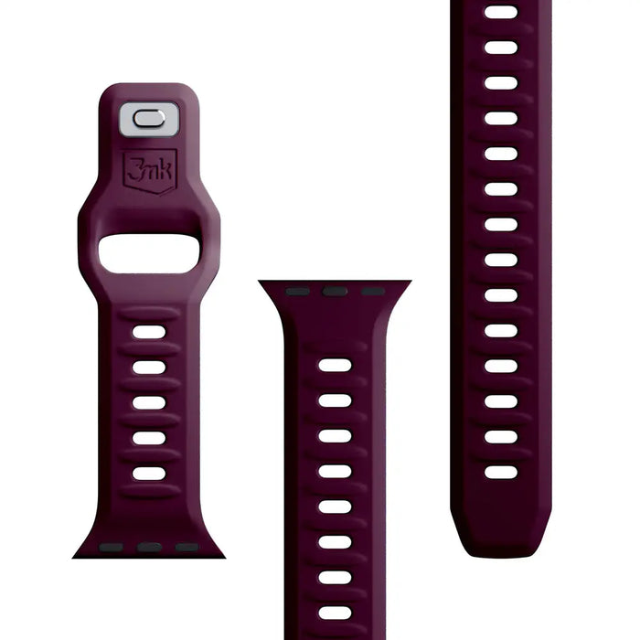 3mk Silicone Watch Strap for Apple Watch 38 / 40 / 41 mm - Burgundy - *Kategoria tymczasowa<<<HurtelXML