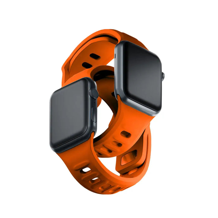3mk Silicone Watch Strap for Apple Watch 42 / 44 / 45 / 49 mm - orange - *Kategoria tymczasowa<<<HurtelXML