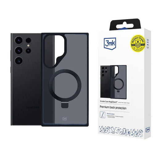 3mk Smoke Case Mag&Stand for Samsung Galaxy S24 ultra - black - *Kategoria tymczasowa<<<HurtelXML