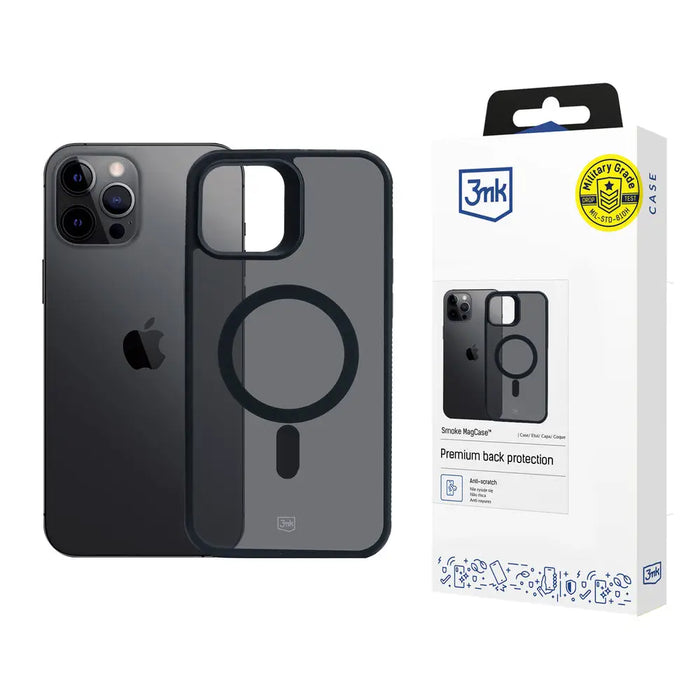 3mk Smoke MagCase for Apple iPhone 12 Pro Max - Black - *Kategoria tymczasowa<<<HurtelXML