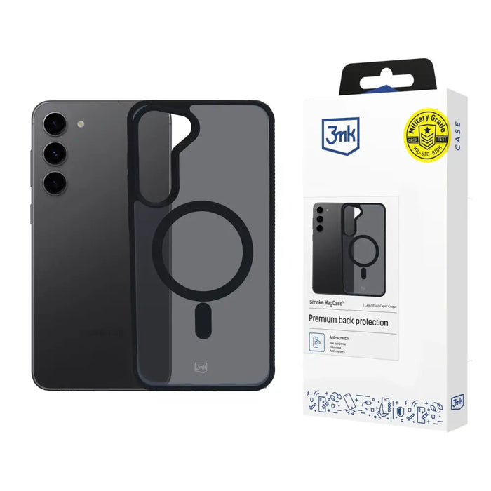 3mk Smoke MagCase for Samsung Galaxy S23+ - Black - Cell phone cases and covers<<<HurtelXML