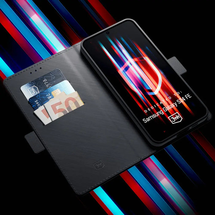 3mk Wallet Case for Samsung Galaxy S24 FE - Black - *Kategoria tymczasowa<<<HurtelXML