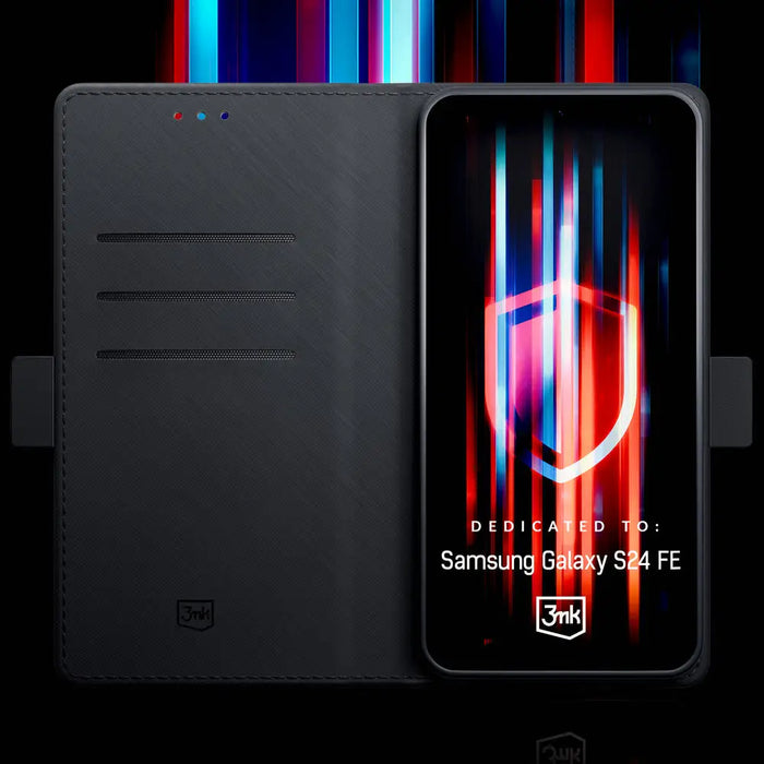 3mk Wallet Case for Samsung Galaxy S24 FE - Black - *Kategoria tymczasowa<<<HurtelXML