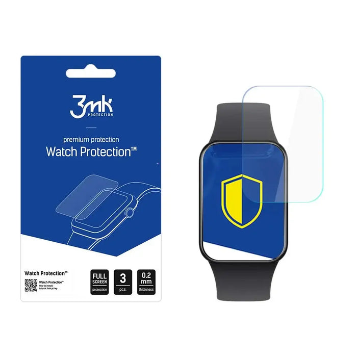 3mk Watch Protection™ hybrid glass v. FlexibleGlass Lite on Xiaomi Smart Band 8 Pro - Cell phone tempered