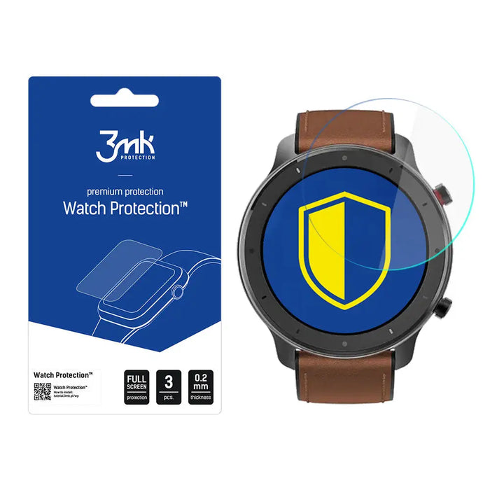 3mk Watch Protection™ v. FlexibleGlass hybrid glass on Xiaomi Amazfit GTR 47 mm - *Kategoria tymczasowa<<<HurtelXML