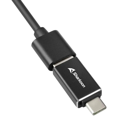 4-Port USB Hub Sharkoon Black - Компютър Мрежи и компоненти<<<Компютри| Електроника<<<BigBuy&&&HUB USB<<<Компютър Мрежи
