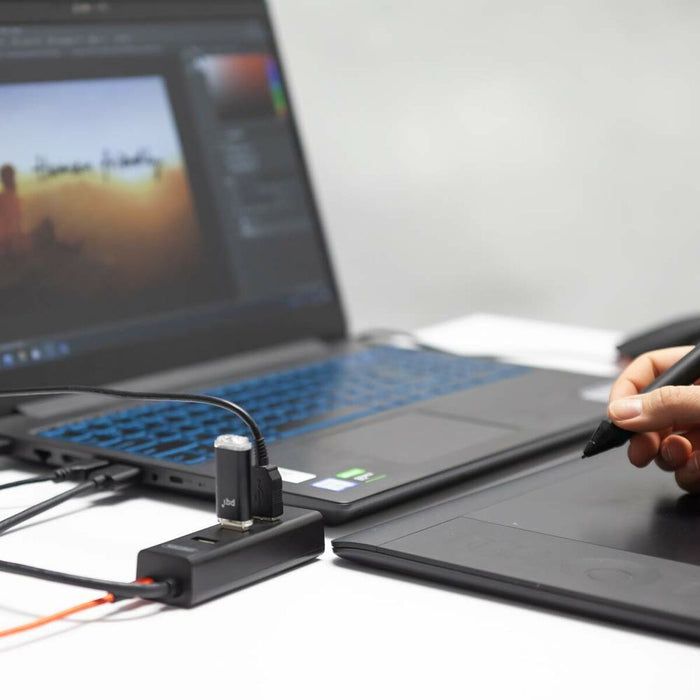 4-Port USB Hub Unitek Y-3089 Black - HUB USB<<<Компютър Мрежи и компоненти<<<Компютри|