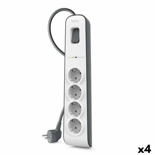 4-socket plugboard with power switch Belkin (2 m) - Разклонители<<<Електроника Периферни и резервни части<<<Компютри|