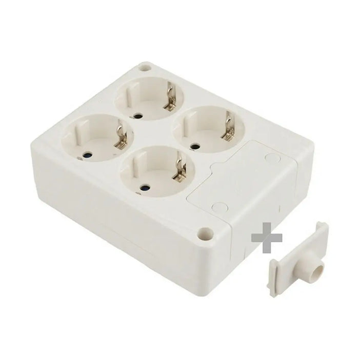 4-socket plugboard without power switch Solera 8104 - Електроника Периферни и резервни части<<<Компютри|