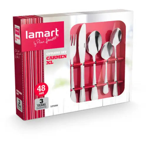 48-PIECE CUTLERY SET LAMART LT5006 - Аксесоари за сервиране и прибори за хранене<<<Домашни