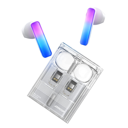 TWS Joyroom JR-TC1 IceLens Series wireless headphones with LED lights - white - Headphones