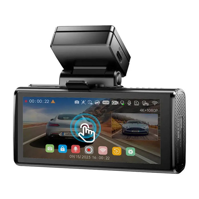 4K front camera 1080p rear camera and 1080p internal camera Azdome M580 5GHz WiFi GPS G-Sensor + 64GB memory card