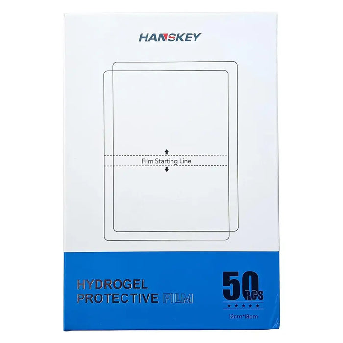 50 pcs. Hydrogel antibacterial self-healing foil for cutting with a plotter (18cm x 12cm) - Cell phone protection