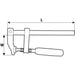 500 MM TOPEX CARPENTER BRACKET - Инструменти за стягане<<<Ръчни инструменти<<<Инструменти и