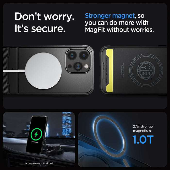 Spigen Rugged Armor Mag Case with MagSafe for iPhone 15 Pro Max - Matte Black - Cell phone cases and covers<<<HurtelXML