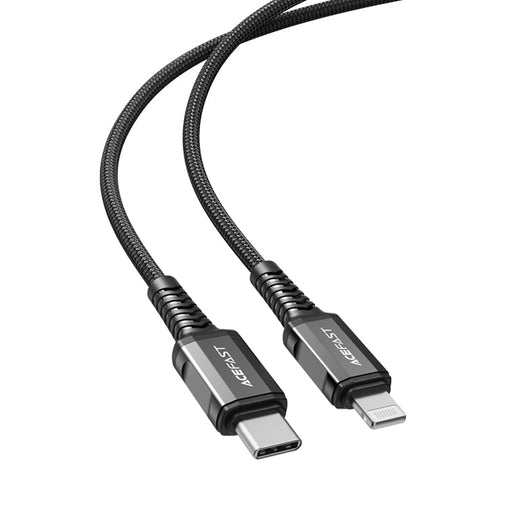 Acefast C1-01 Lightning - USB-C MFi PD cable 30W 3A 480Mb/s 1.2m - black - Cell phone cables<<<HurtelXML