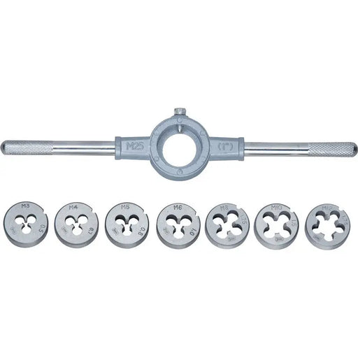 8-PIECE FLAT SET M3-M12 SIBRTECH - Метчици и плашки<<<Ръчни инструменти<<<Инструменти и железария<<<Praktiker&&&Метчици