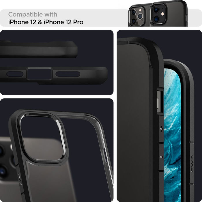 Spigen Ultra Hybrid Case for iPhone 12 / iPhone 12 Pro - Matte Black - Cell phone cases and covers<<<HurtelXML