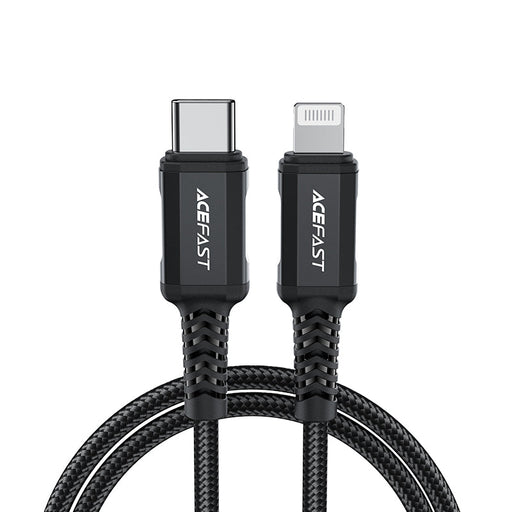 Acefast C4-01 Lightning - USB-C PD cable 30W 3A 480Mb/s 1.8m - black - Cell phone cables<<<HurtelXML