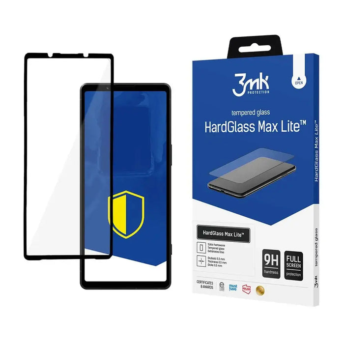 9H 3mk HardGlass Max Lite™ glass for Sony Xperia 5 V - Cell phone tempered glass<<<HurtelXML