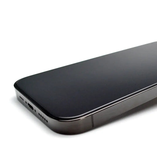 9H tempered glass with mounting frame for iPhone 13 Pro Wozinsky Premium Glass - black - Cell phone tempered