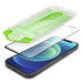 9H tempered glass with mounting frame for iPhone 14 Pro Wozinsky Premium Glass - black - Cell phone tempered