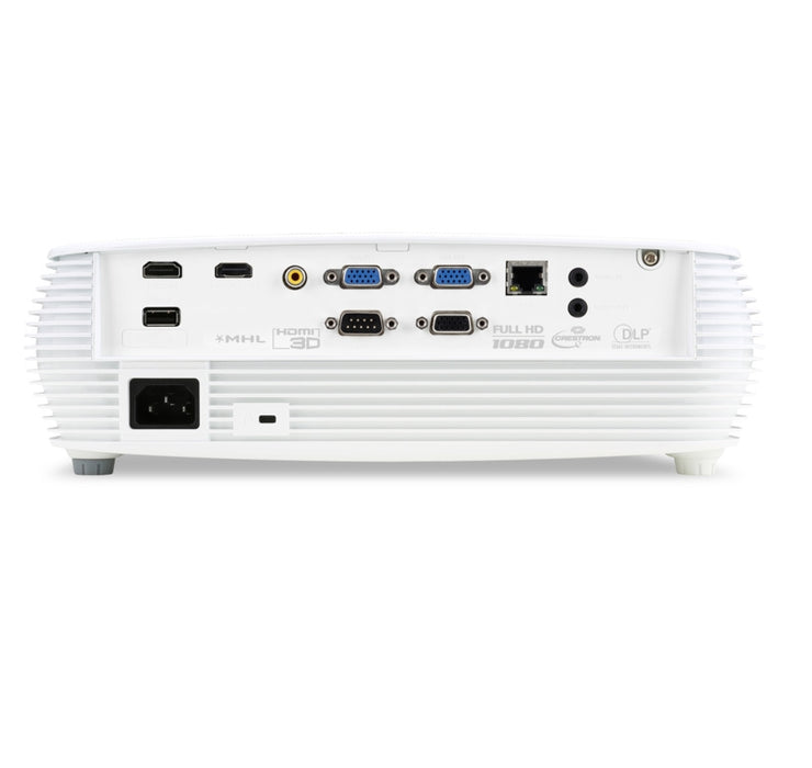 Acer Projector P5535, DLP, FullHD (1920x1080), 20000:1, 4500 ANSI Lumens, 3D 144Hz, VGAx2, RCA, HDMI/MHL, HDMI, Audio in, RJ45, LAN Control, Speaker 16W, Bluelight Shield, Bag, 2.71kg, White