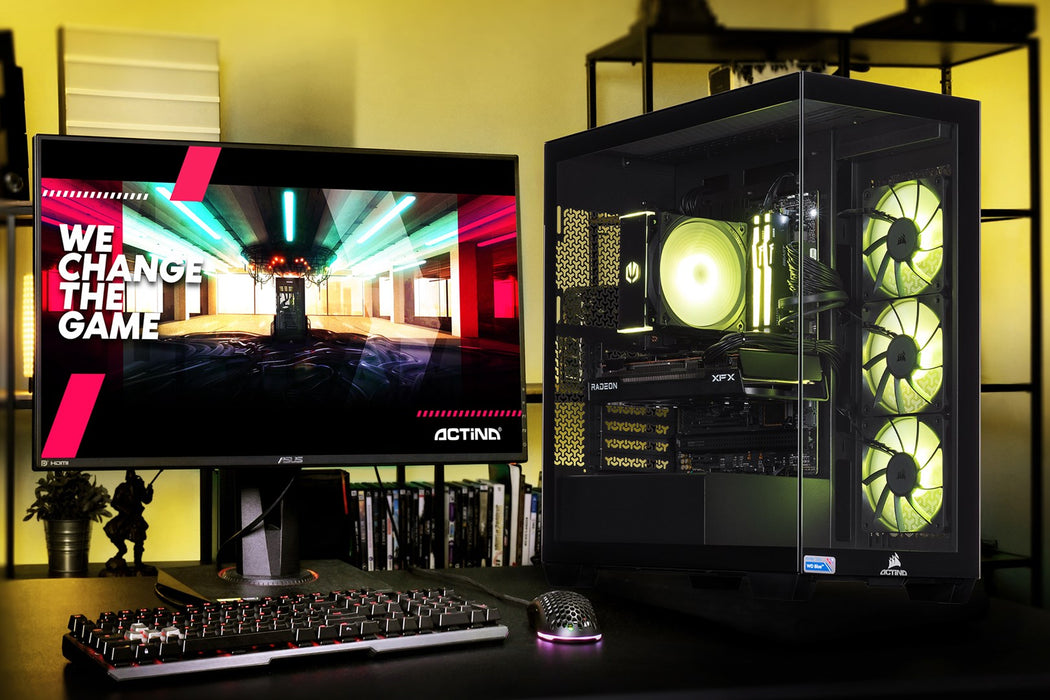 Actina 5901443413745 PC AMD Ryzen™ 7 8700F 32 GB DDR5-SDRAM 2 TB SSD NVIDIA GeForce RTX 5070 Ti Midi Tower Black