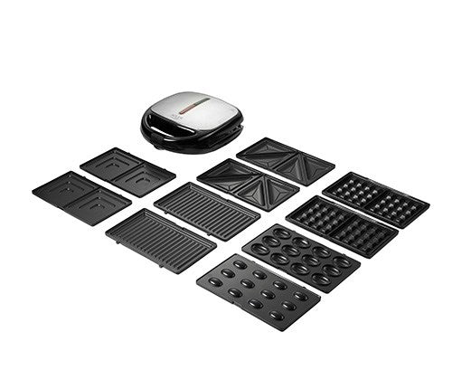 Adler AD 3040 sandwich maker 1200 W Black, Grey