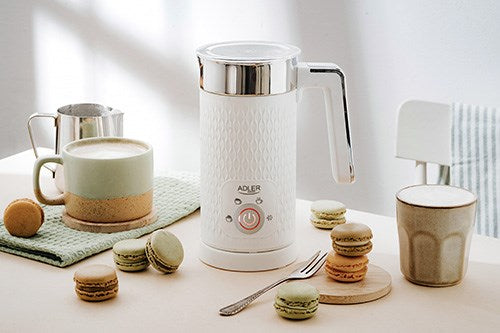 Adler AD 4494 milk frother/warmer Automatic Metallic, White