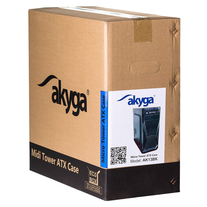 ATX Semi-tower Box Akyga AK13BK Black