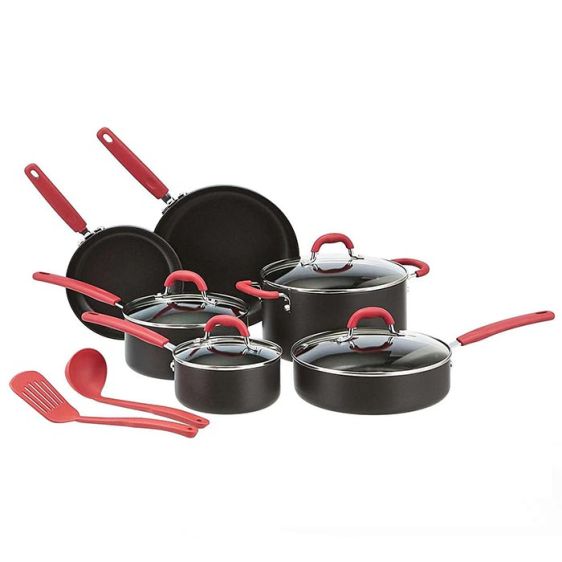 Amazon Basics 12 Piece Cookware Set B07Y59H2QX
