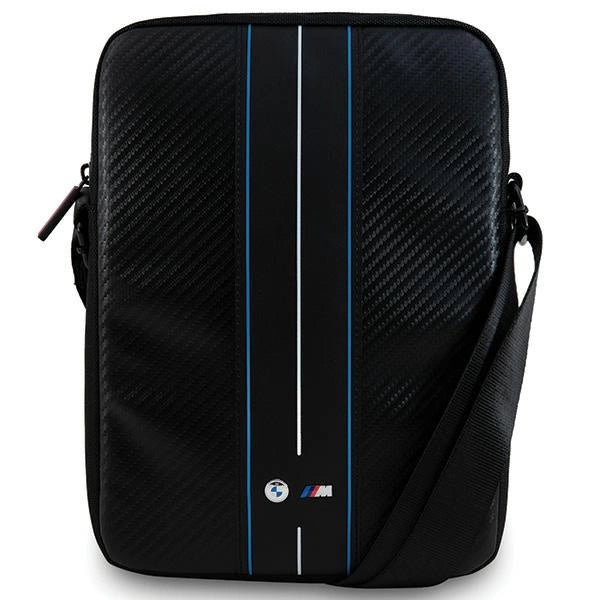 BMW Carbon &amp; Blue Stripe bag for a 10" tablet - black