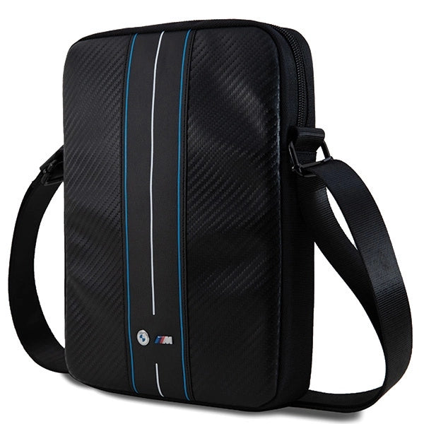 BMW Carbon &amp; Blue Stripe bag for 8" tablet - black