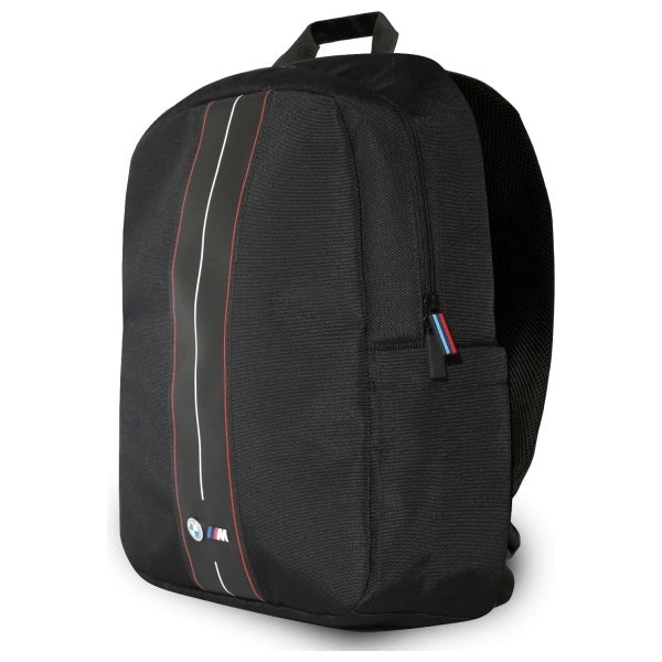 BMW Backpack BMBP15COMPVSKR 16" Black Nylon Red Stripe
