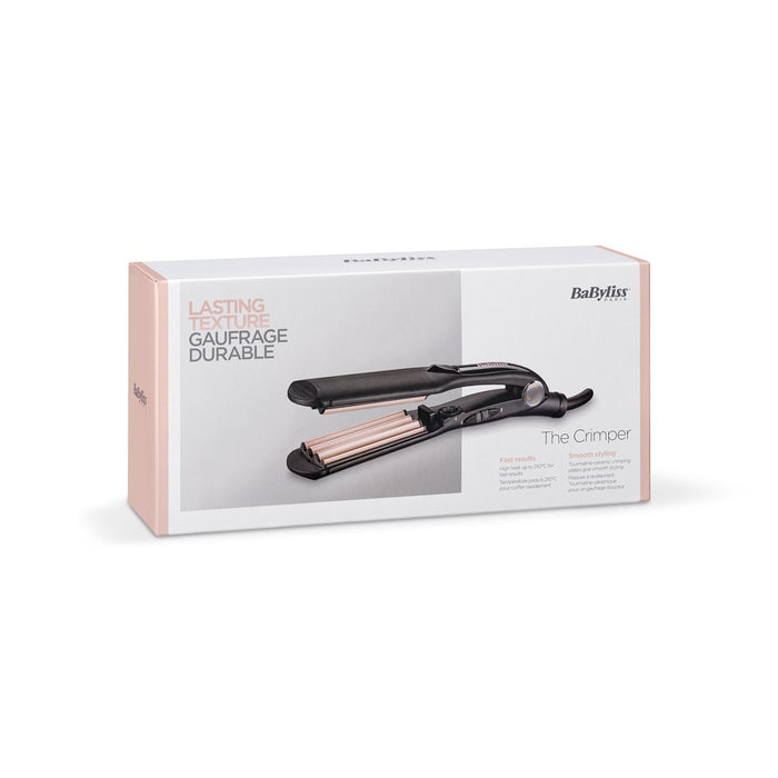 BaByliss The Crimper Texturizing iron Warm Black, Pink 70.9" (1.8 m)