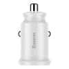 Baseus Grain Car Charger 2x USB 5V 3.1A (white)