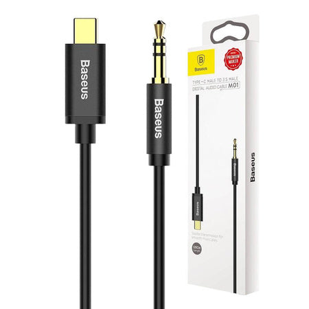 Baseus Yiven Audio cable USB-C to mini jack 3,5mm, 1.2m (Black)
