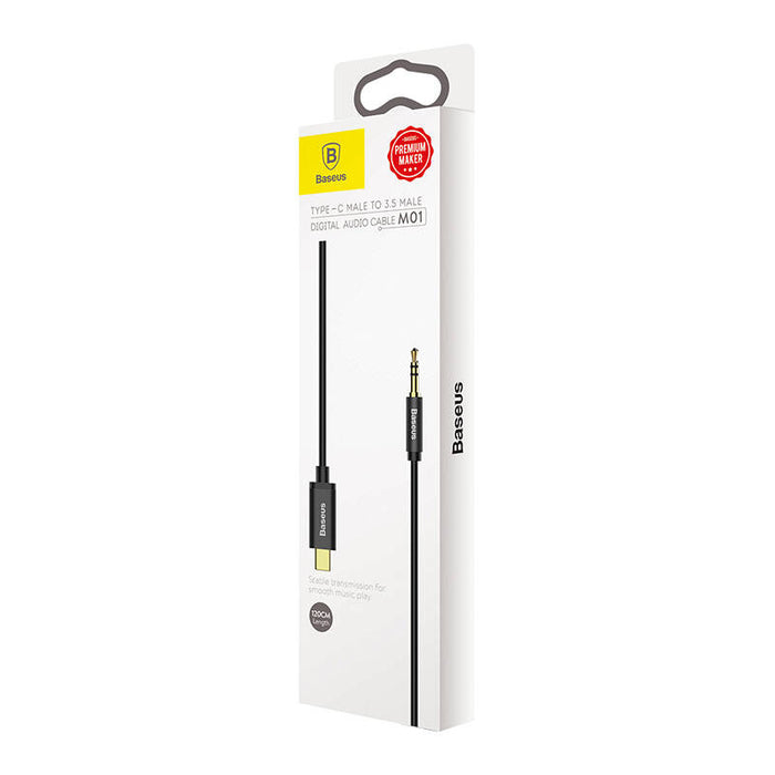 Baseus Yiven Audio cable USB-C to mini jack 3,5mm, 1.2m (Black)